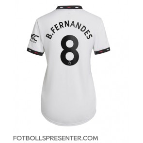 Manchester United Bruno Fernandes #8 Borta Matchtröja Dam 2022-23 Kortärmad